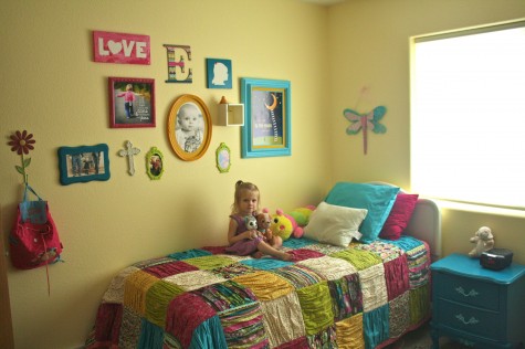 The big girl bed.