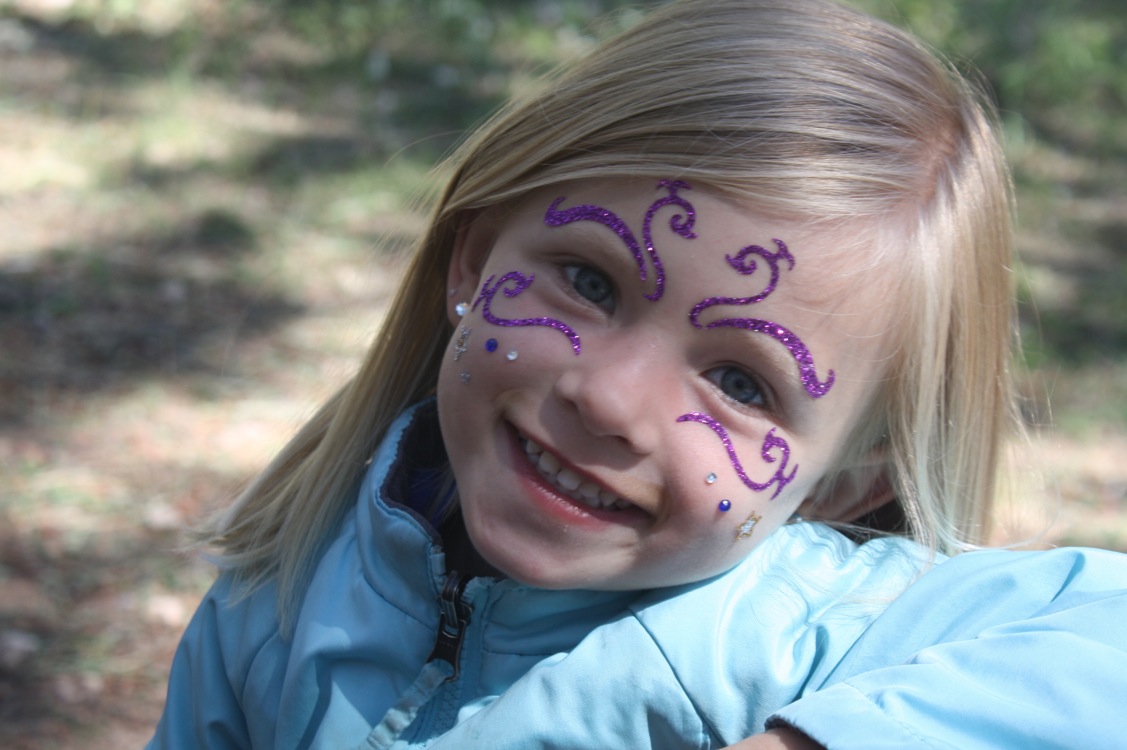 Butterfly tattoos.