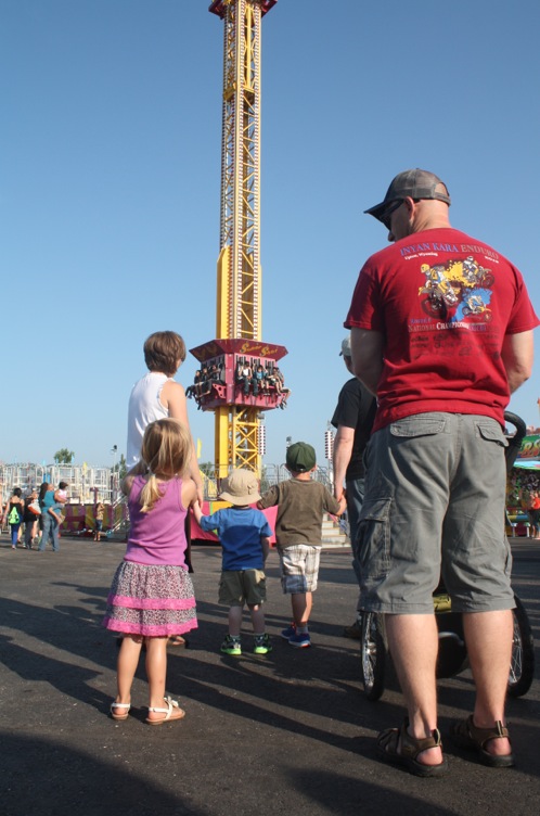 Ellie REALLY, REALLY wanted to ride this ride. Maybe next year Ellie.