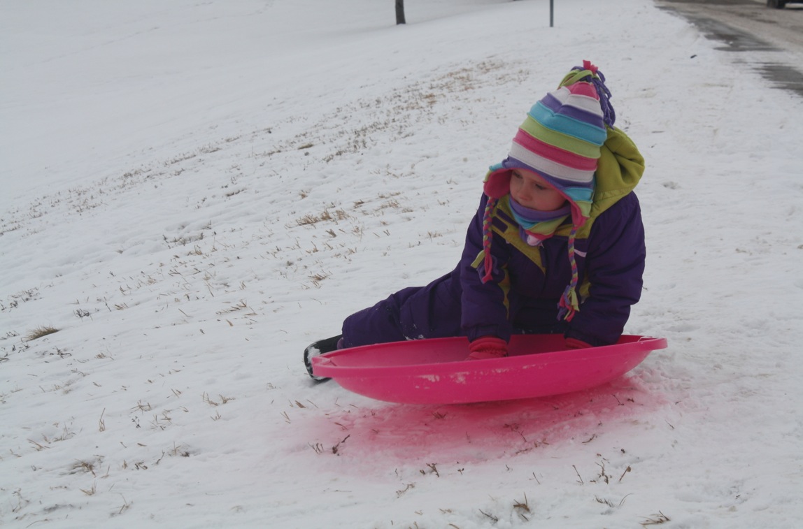 Steady and uncertain before her first time down.